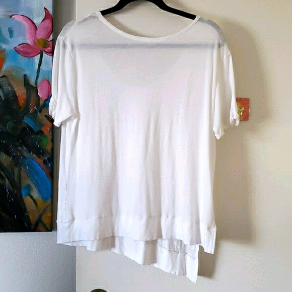 Free People Burn Out White Graphic Tee Size XS - Picture 5 of 11
